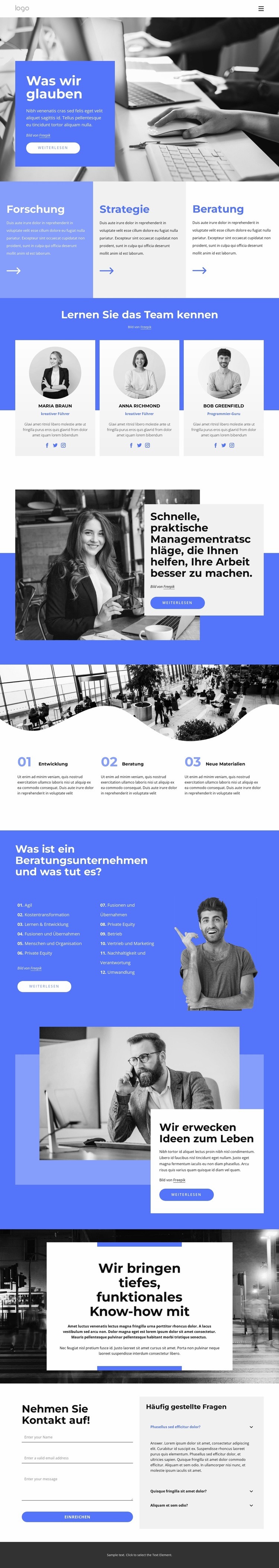 Forschungsstrategiegruppe Website design