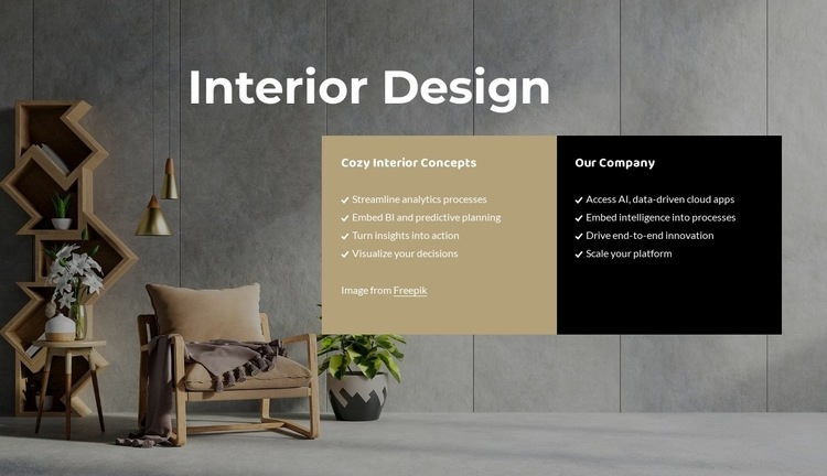 Stories about interior Elementor Template Alternative