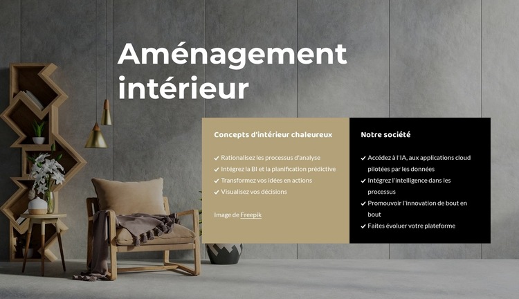 Histoires d'intérieur Modèle de site Web