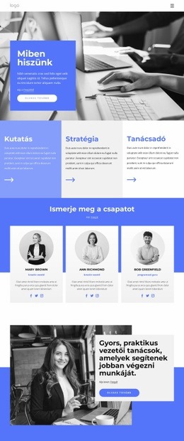 Kutatási Stratégiai Csoport – Egyéni WordPress-Téma