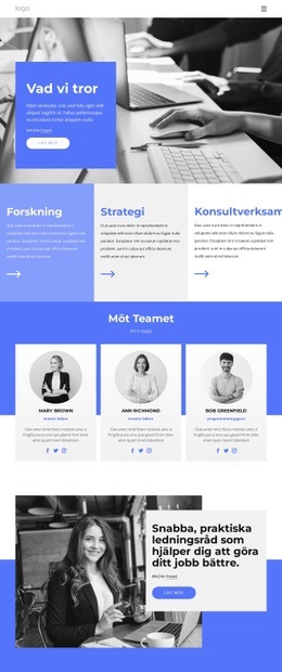 CSS-Layout För Forskningsstrategigrupp