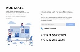 Mehrzweck-Website-Builder Für Anrufe Oder Briefe