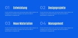 Vier Permanente Richtungen - Einfacher Website-Builder