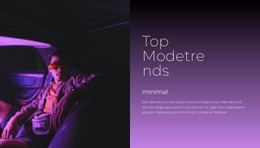 Produkt-Zielseite Für Lila Ist Top