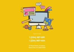 Contactos De Ilustradores Freelance - Plantilla Totalmente Responsiva