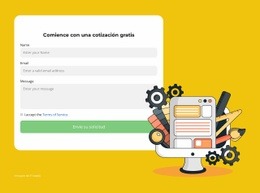 Rellena El Formulario Y Espera - Plantilla Gratuita De Una Página
