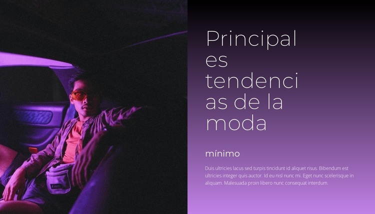 El morado es superior Tema de WordPress