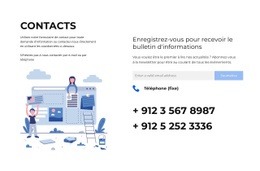 Maquette De Site Web Polyvalente Pour Appels Ou Lettres