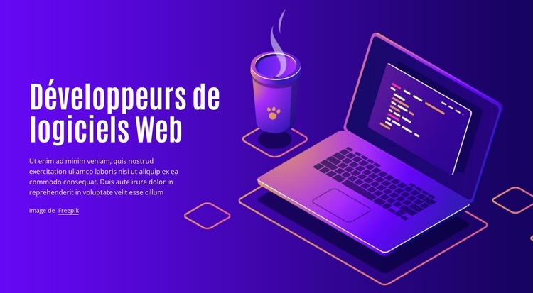 Les développeurs donnent des conseils Modèle de site Web