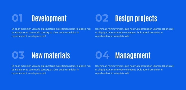 Four Permanent Directions Homepage Design