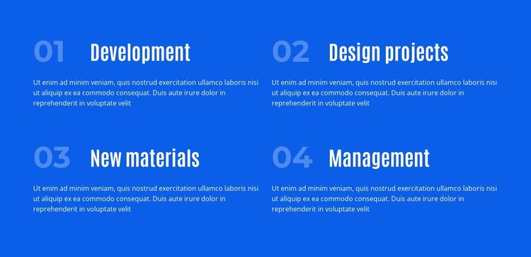 Four Permanent Directions HTML Template