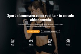 Generatore Di Siti Web Esclusivo Per Circolo Sportivo E Benessere