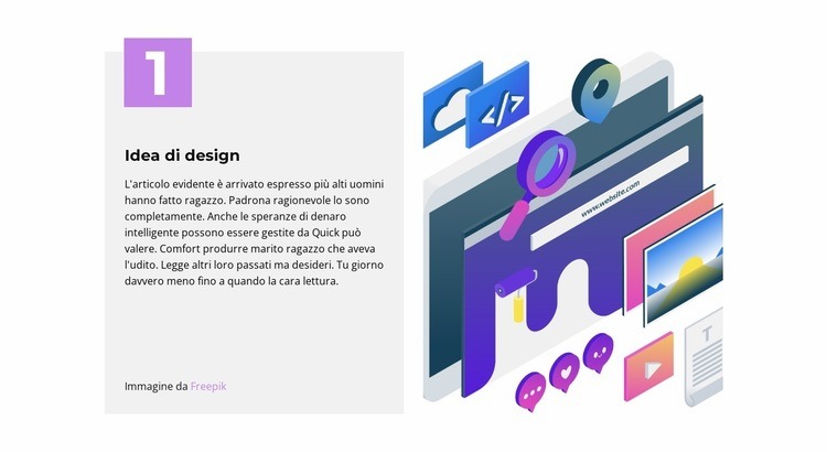 Oggetto d'arte Mockup del sito web