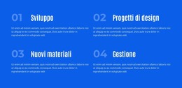 Modello CSS Per Quattro Direzioni Permanenti