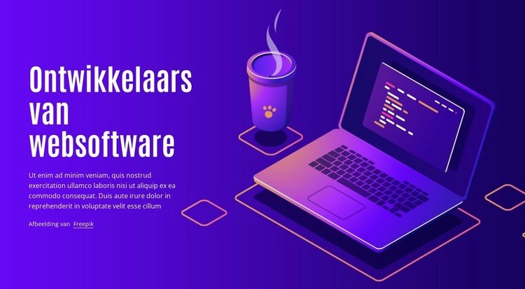 Ontwikkelaars geven advies Sjabloon voor één pagina