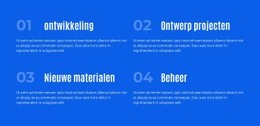 Vier Permanente Richtingen - Mockup-Ontwerp