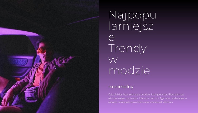 Fioletowy jest na górze Motyw WordPress