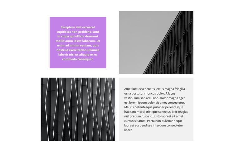 Two parallel projects Squarespace Template Alternative