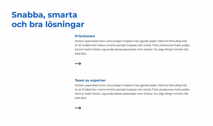 Kvalitativt och snabbt Hemsidedesign