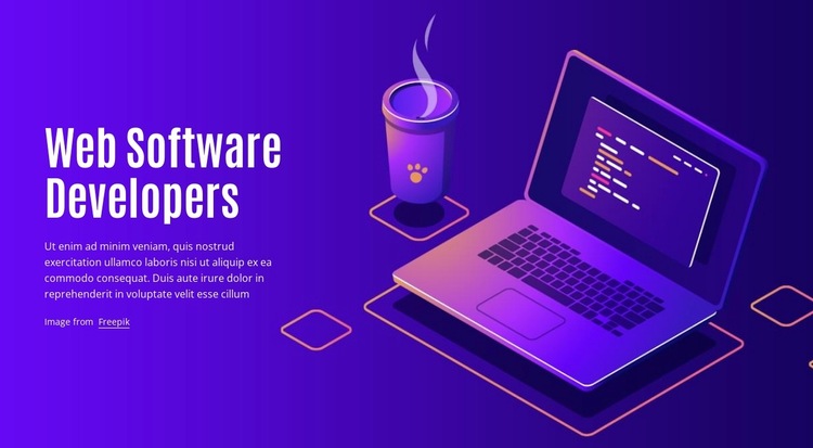 Developers give advice Website Builder Templates