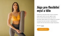 Ukázka Šablony Pro Jóga Pro Flexibilní Mysl A Tělo