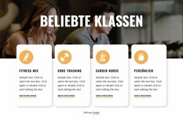 Homepage-Abschnitte Für Live-Unterricht