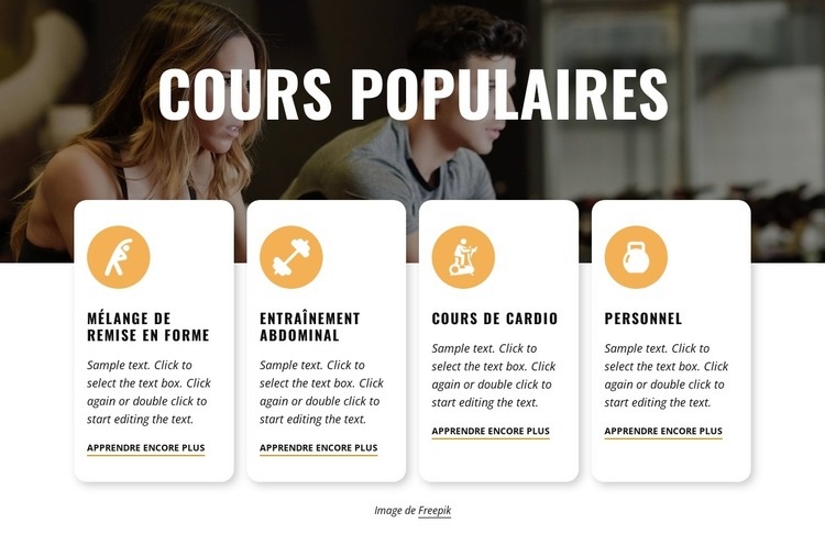 Cours en direct Conception de site Web