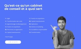 Des Conseils Professionnels, Des Conseils Et Des Solutions Concrètes – Maquette De Site Web Par Glisser-Déposer