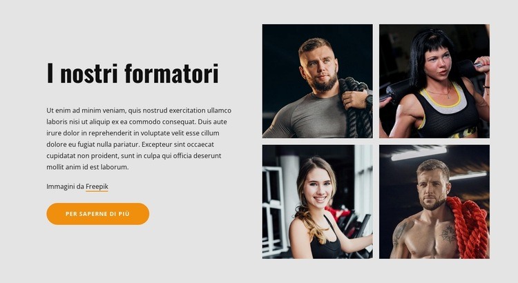 Squadra del club sportivo Progettazione di siti web