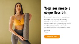Demo Del Modello Per Yoga Per Mente E Corpo Flessibili