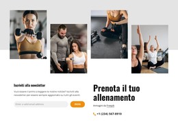 Download Gratuito Per Prenota L'Allenamento Online Modello Html