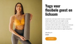Yoga Voor Een Flexibele Geest En Lichaam - Klaar Voor Gebruik Landingspagina