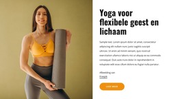 Responsieve HTML Voor Yoga Voor Een Flexibele Geest En Lichaam