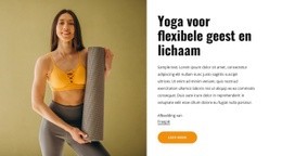 Yoga Voor Een Flexibele Geest En Lichaam Sjablonen Html5 Responsief Gratis