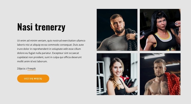 Drużyna klubu sportowego Szablon HTML5