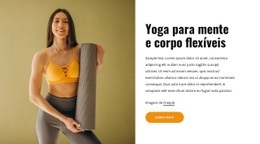 Yoga Para Mente E Corpo Flexíveis - Modelo De Uma Página Fácil De Usar