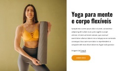 Yoga Para Mente E Corpo Flexíveis - Página De Destino Pronta Para Uso