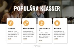 Liveklasser - HTML-Mallkod