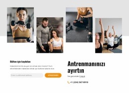 Online Egzersiz Rezervasyonu Yapın - Yaratıcı, Çok Amaçlı Web Sitesi Modeli