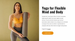 Yoga For Flexible Mind And Body - Multi-Purpose Website Builder