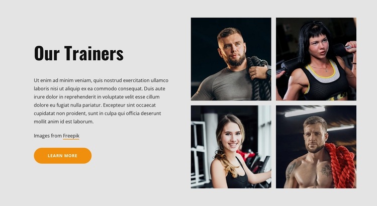 Sport club team Website Builder Templates