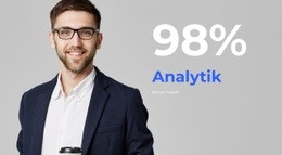 Bester Analytiker – Moderne Einseitenvorlage