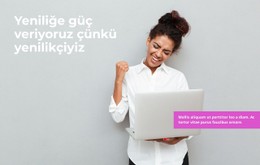Uyarlanabilirlikteki Güç Basit CSS Şablonu