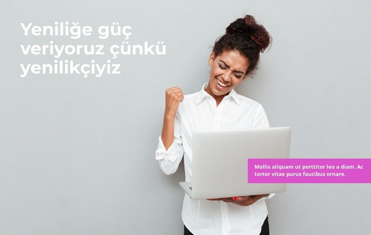 Uyarlanabilirlikteki güç HTML Şablonu