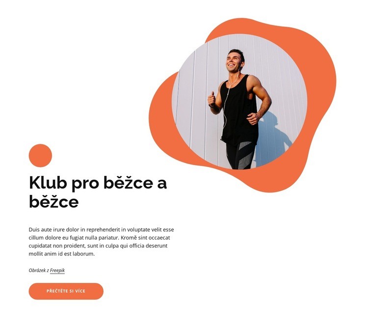 Klub pro běžce Šablona HTML