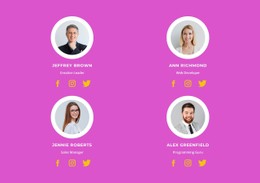 CSS Grid Template Column For Four Company Representatives