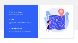 Rufen Sie Für Ein Treffen An - Modernes Website-Design