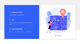 Rufen Sie Für Ein Treffen An – Web-Vorlage