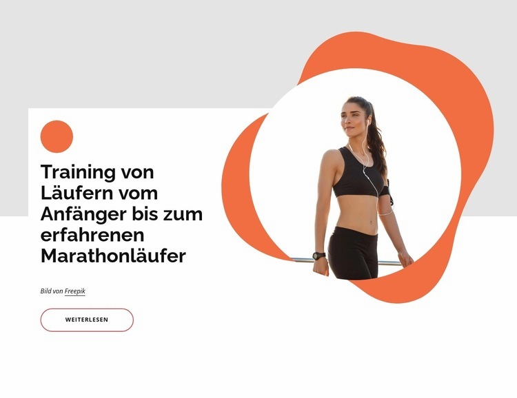 Laufende Gemeinschaft Landing Page