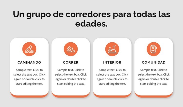 caminar y correr Creador de sitios web HTML